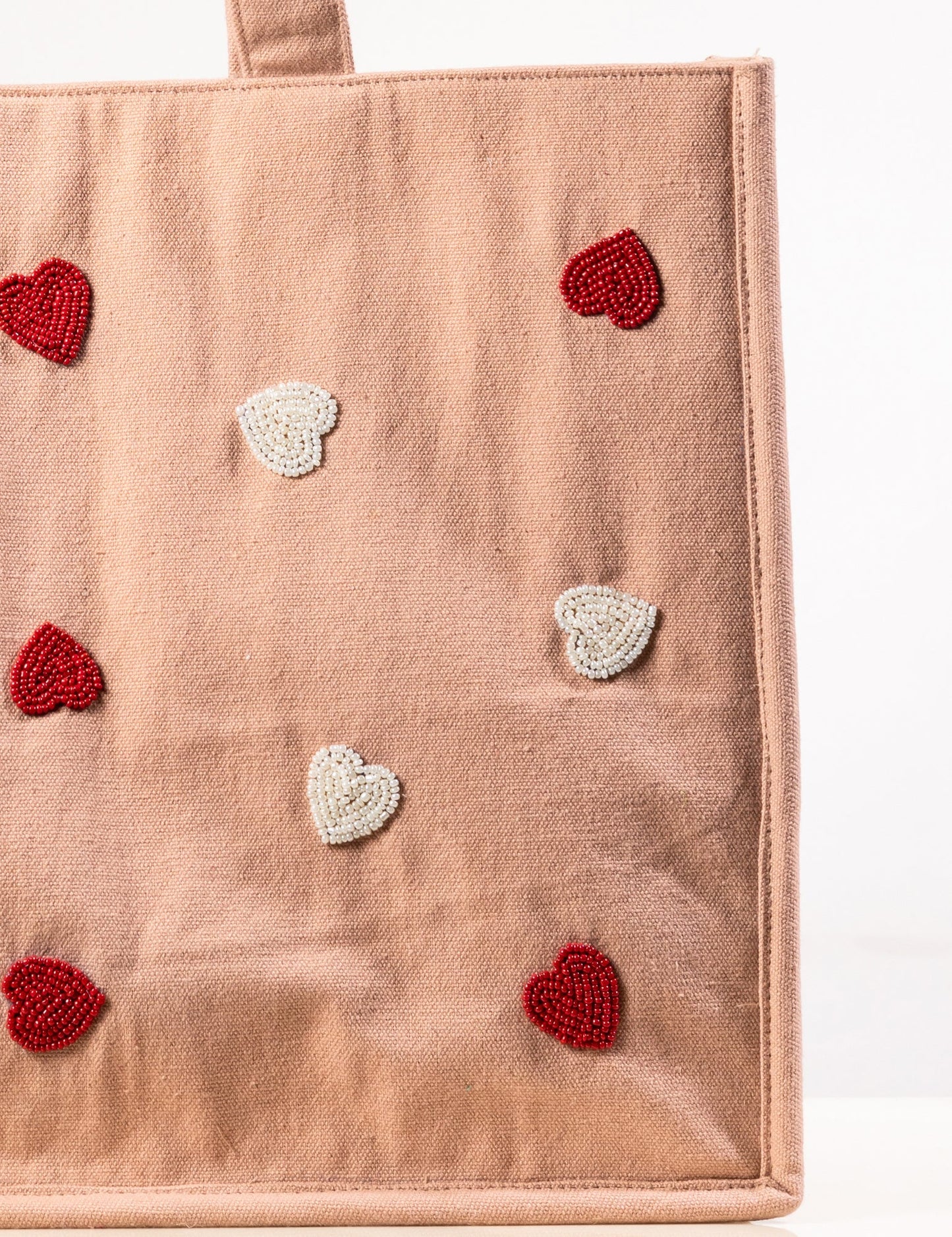 HEARTFELT BLUSH TOTE BAG