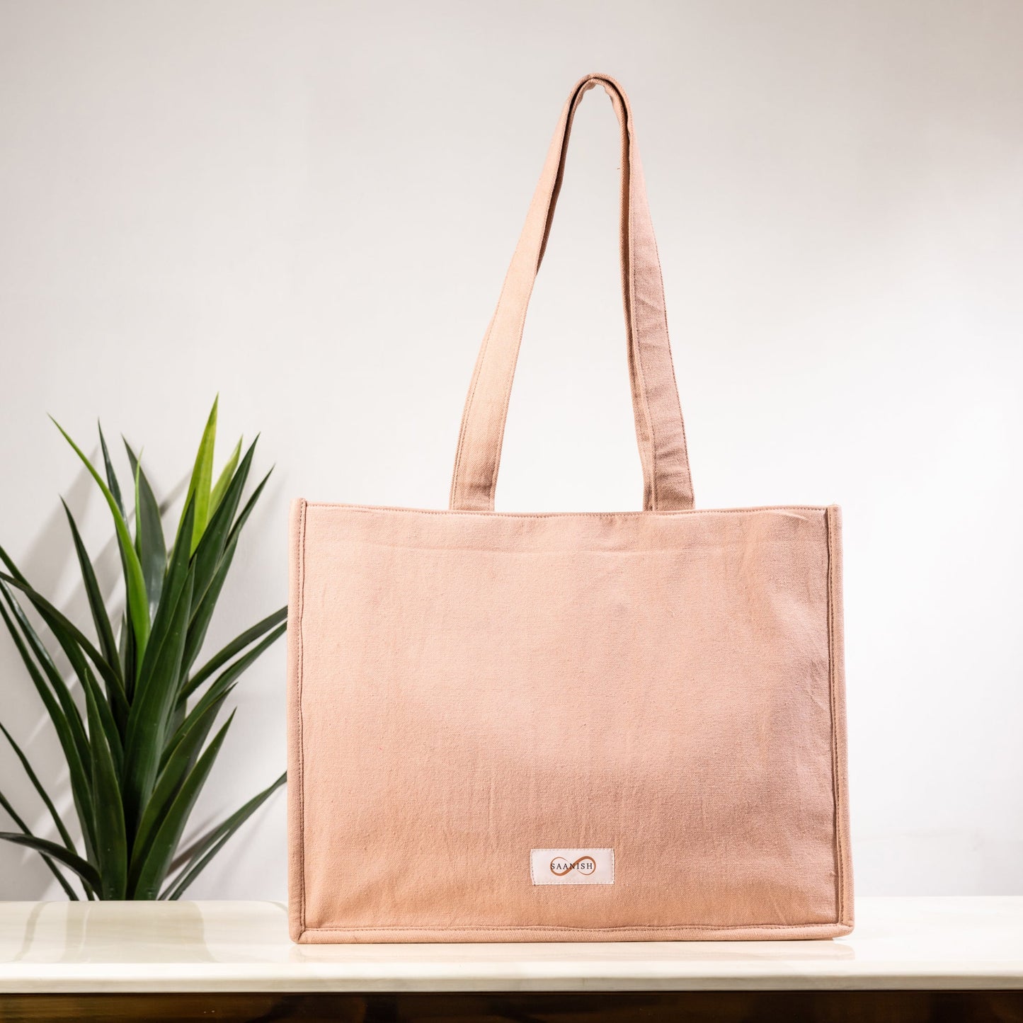 HEARTFELT BLUSH TOTE BAG