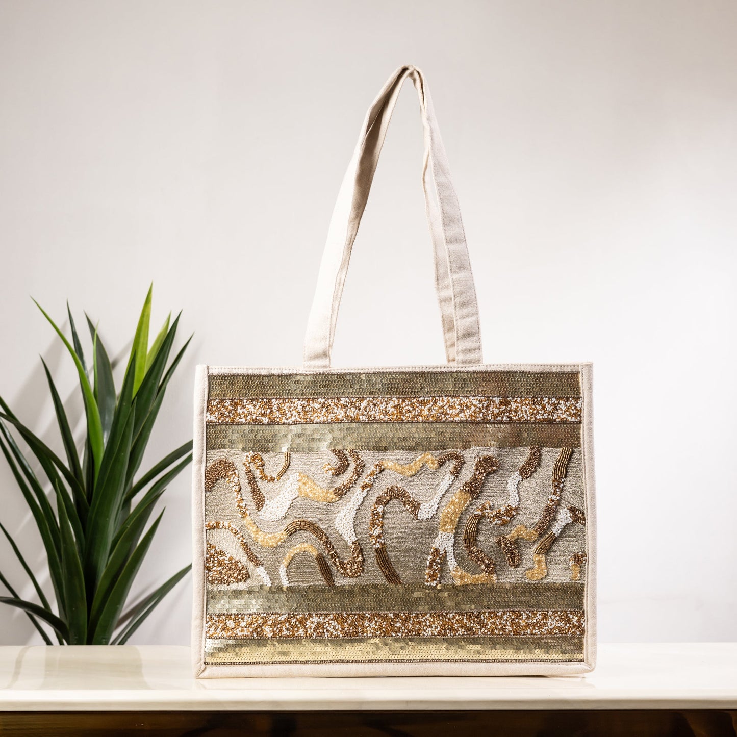 IVORY DREAMSCAPES TOTE BAG