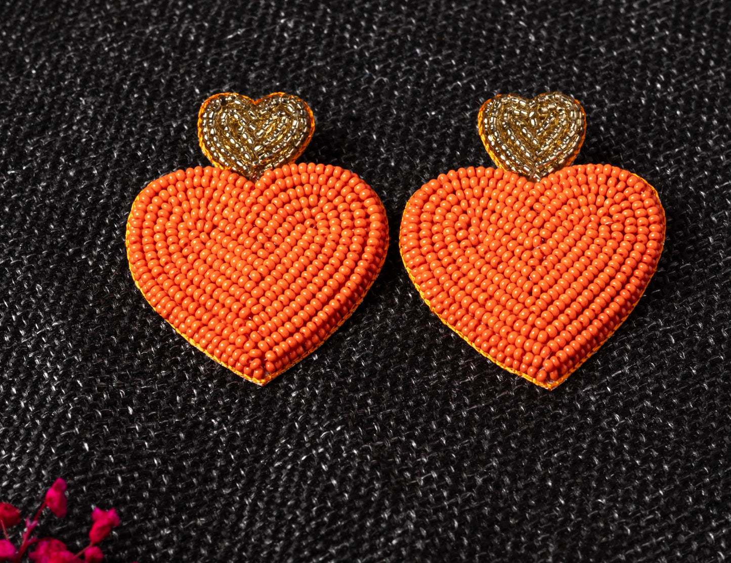 ORANGE LOVE EARRING