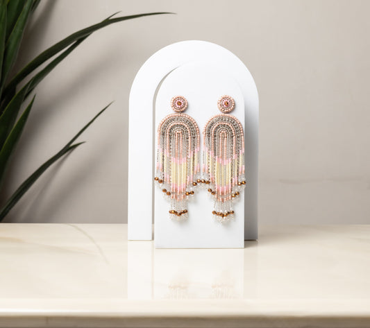 BLUSH DROP EARRING