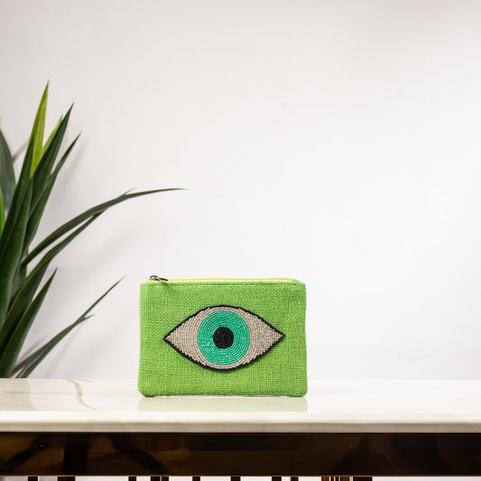 GREEN EYE FLAT BAG POUCH