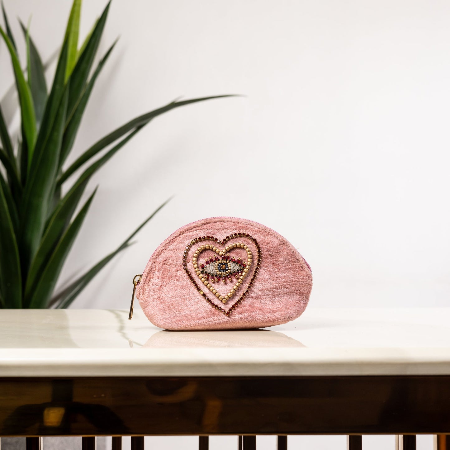 PINK HEART COIN POUCH