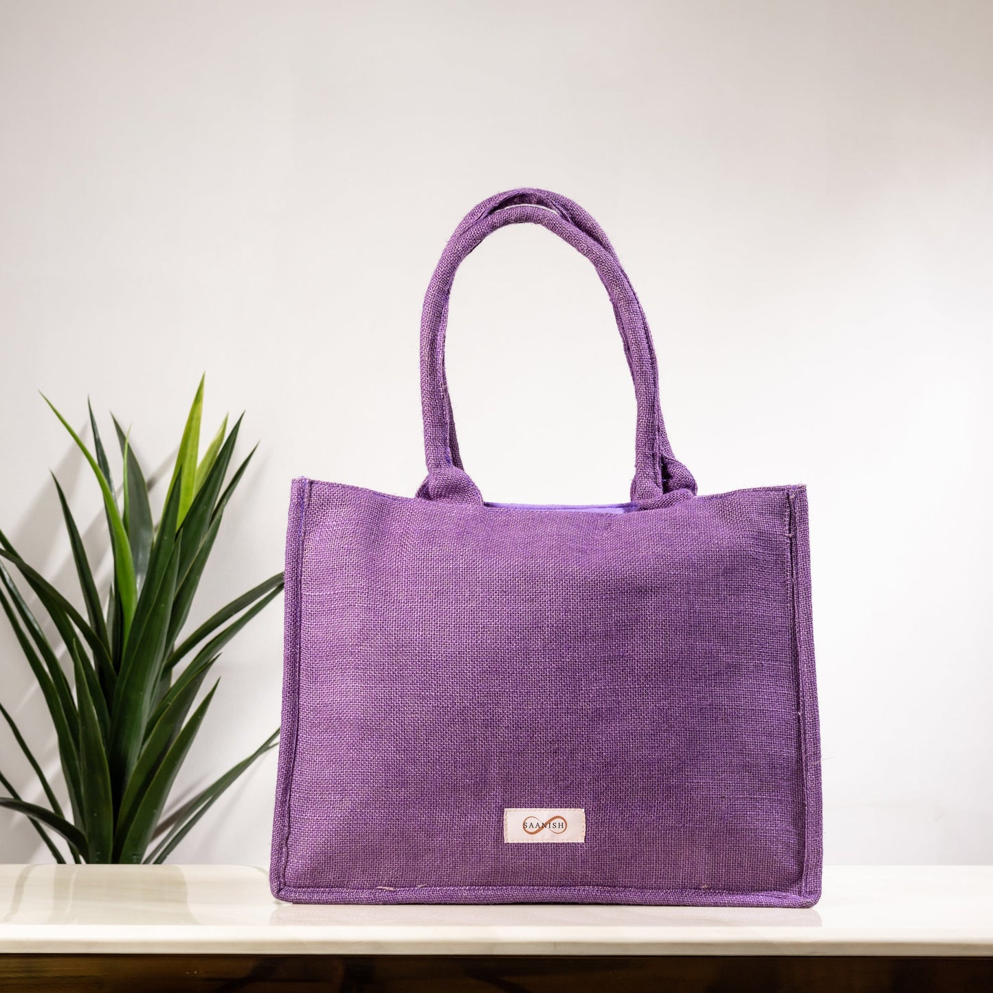 PURPLE BUZZING TOTE BAG