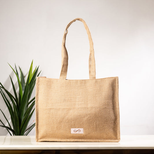 BEIGE EYE OF LOVE TOTE BAG