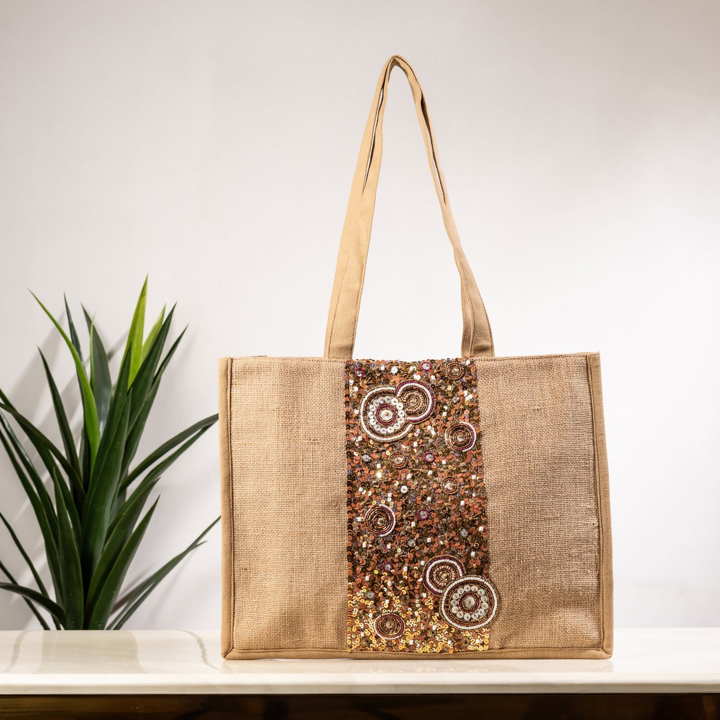 BRONZE ELEGANCE TOTE BAG