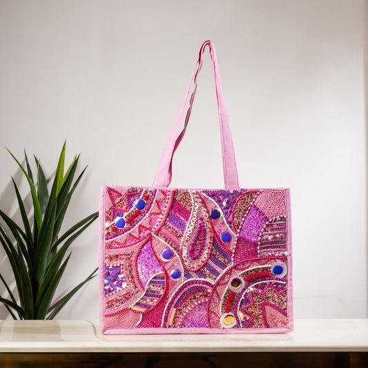 BLING BLUSH TOTE BAG