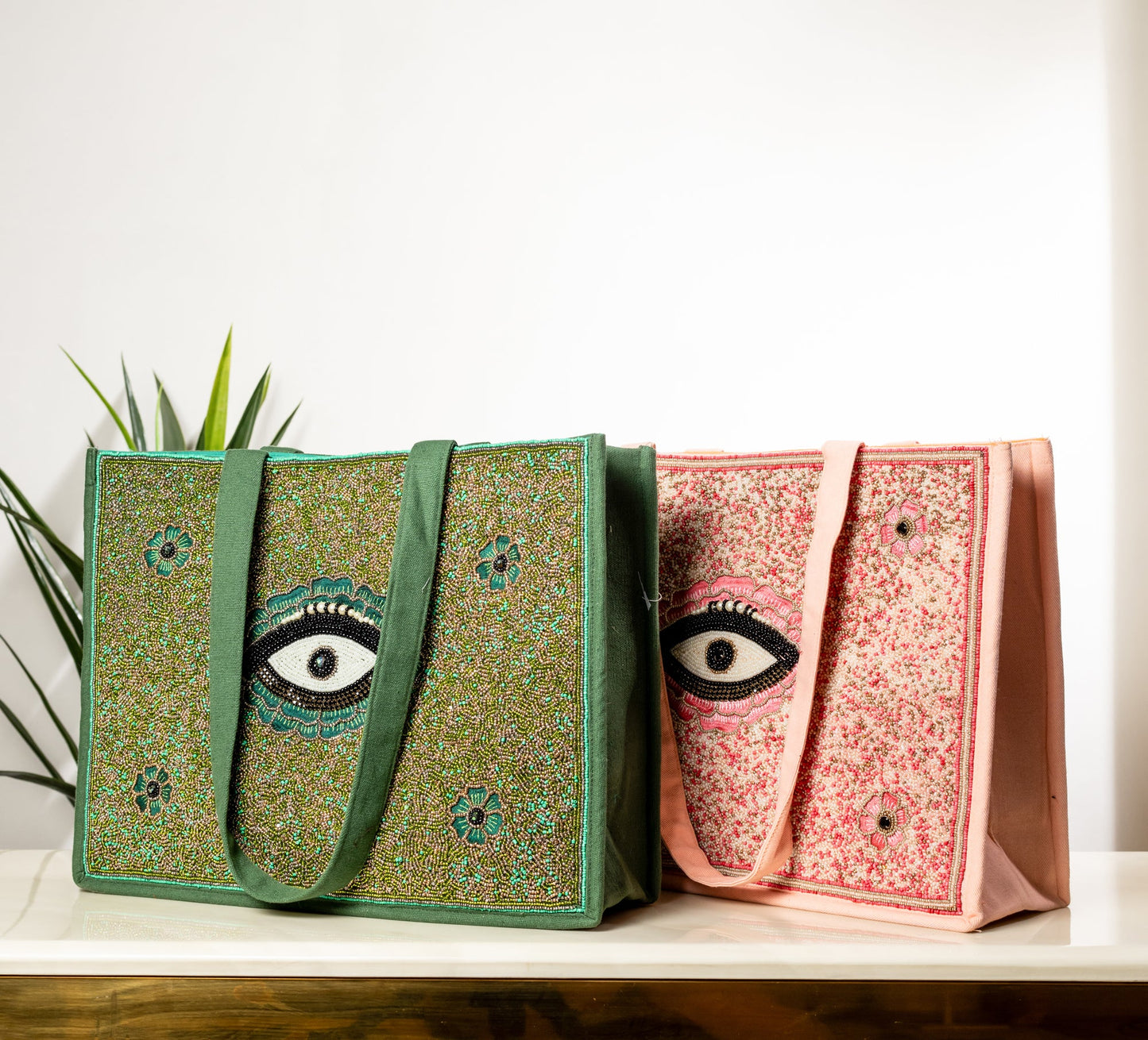 BLUSHING GUARDIAN TOTE BAG