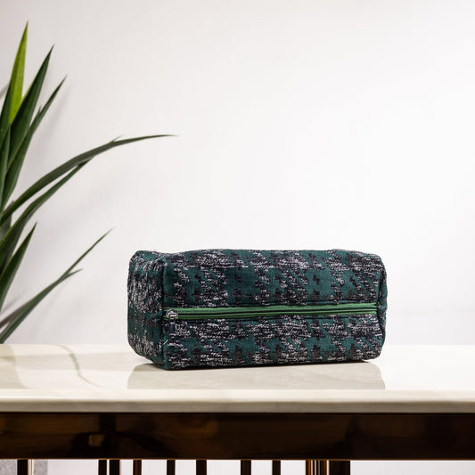 EMERALD ELEGANCE MAKEUP POUCH