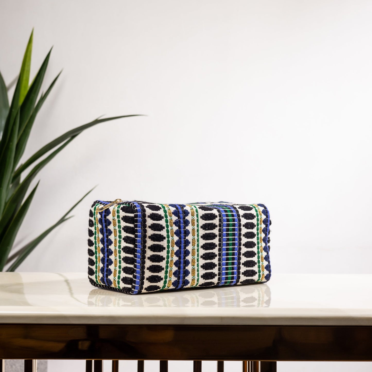 MIDNIGHT AZURE MAKEUP POUCH