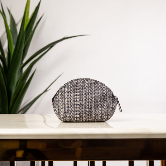 GREY EVIL EYE COIN POUCH