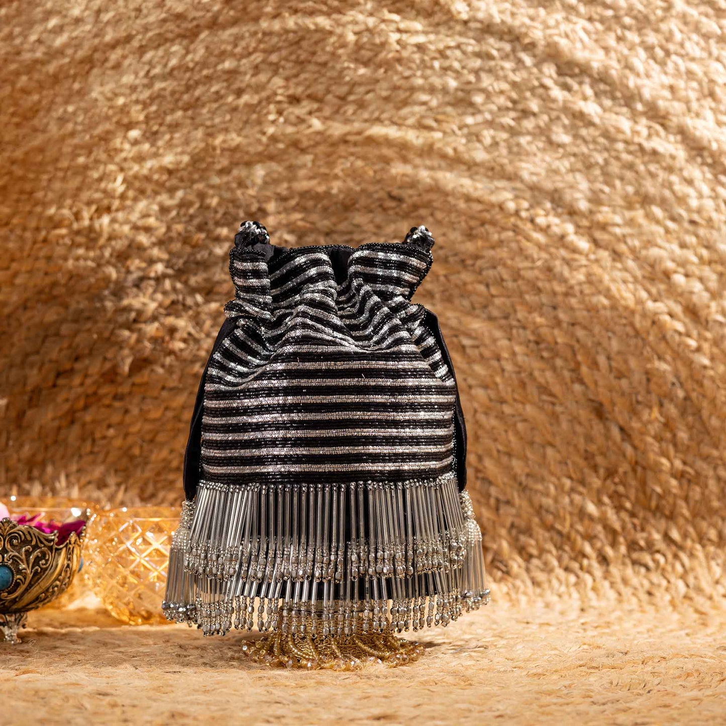 BLACK SILVER JHOOMAR