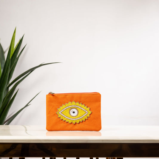 ORANGE EYE FLAT BAG POUCH