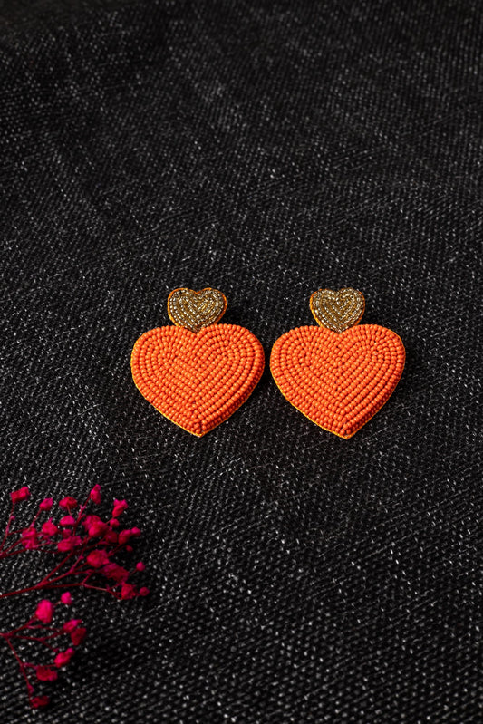 ORANGE LOVE EARRING