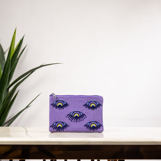 PURPLE EYES FLAT BAG POUCH