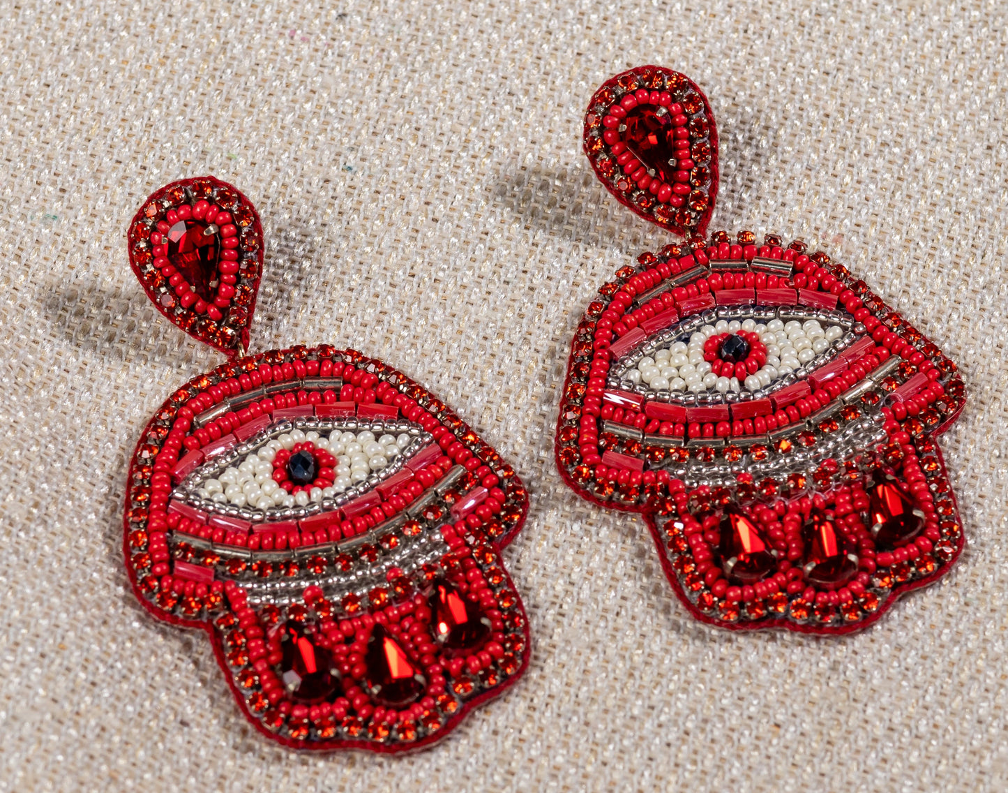 SCARLET PROTECTION EARRING