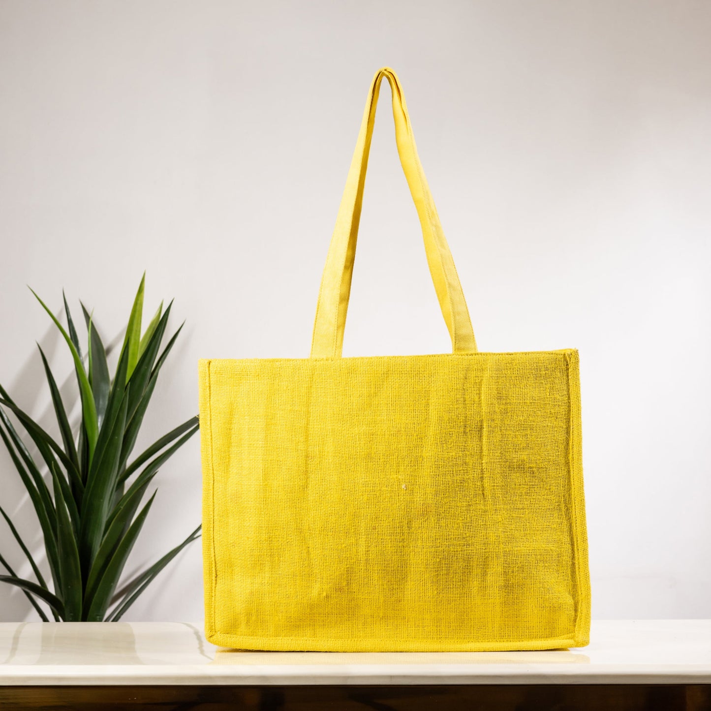 YELLOW FLORAL FANTASY TOTE BAG